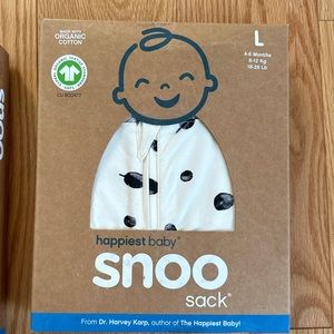 Snoo sleep sack size L large. NWT. Ivory planets.